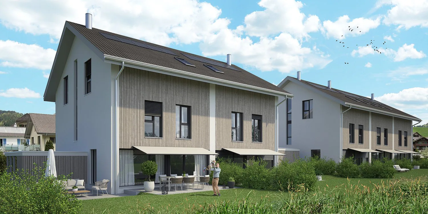 Modernes Doppeleinfamilienhaus in Wasen im Emmental