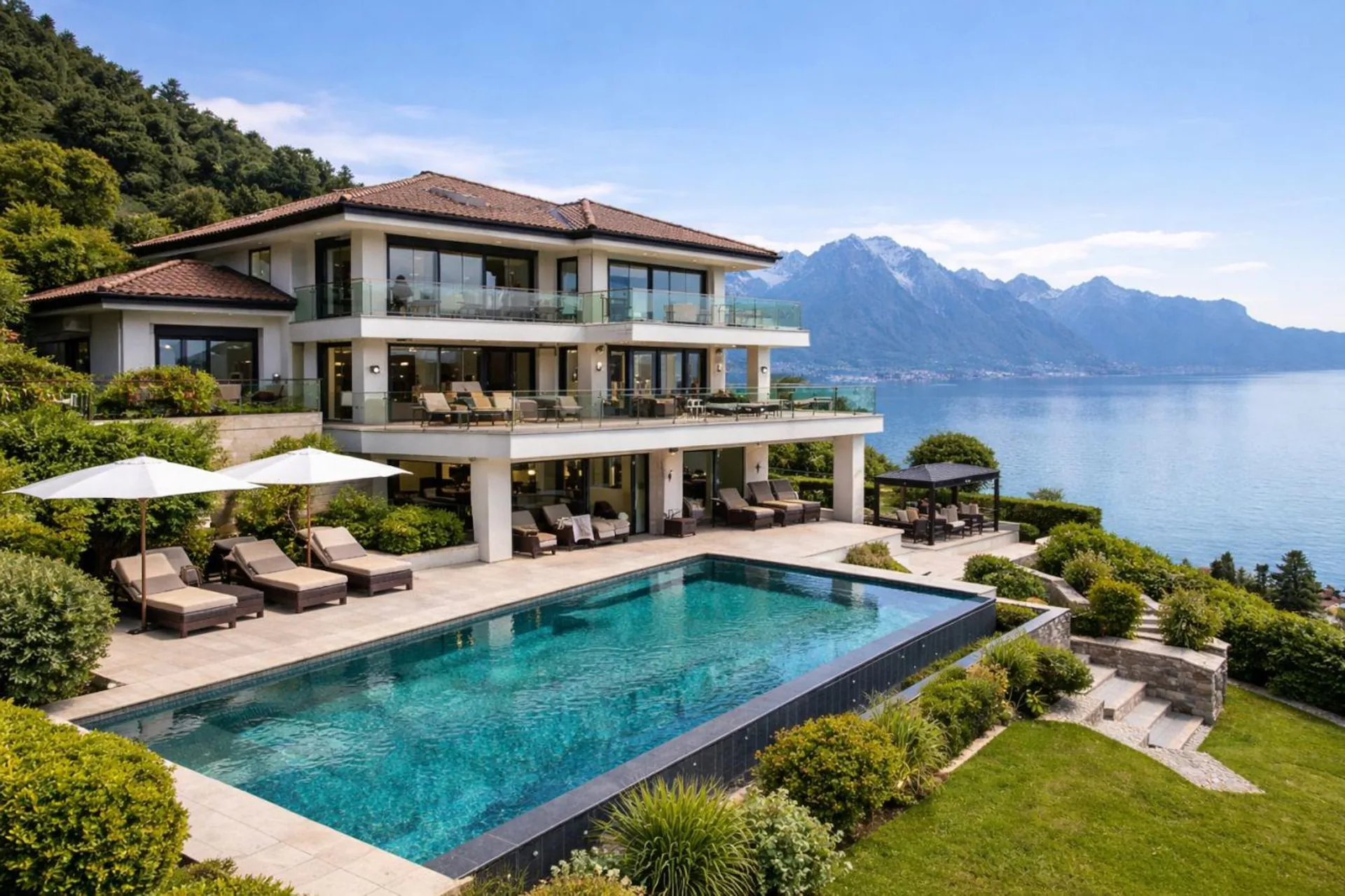 OFF MARKET - Exceptional property with panoramic views of Lake Geneva
