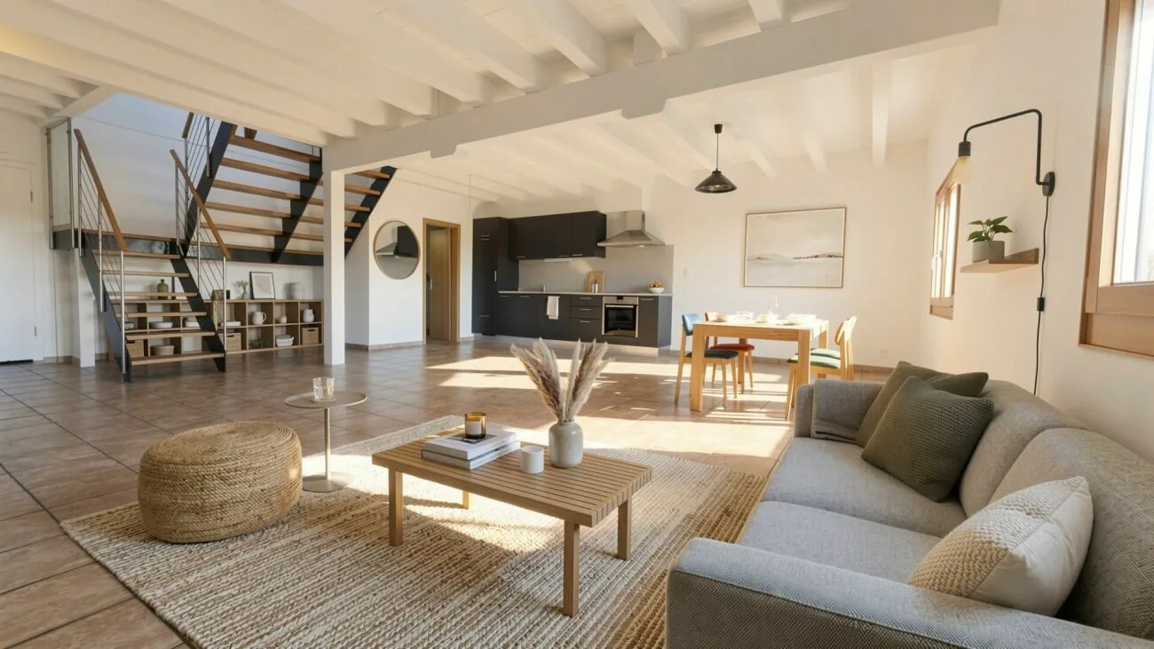 Bright duplex of 126 m² with communal garden in a green setting in Vuissens