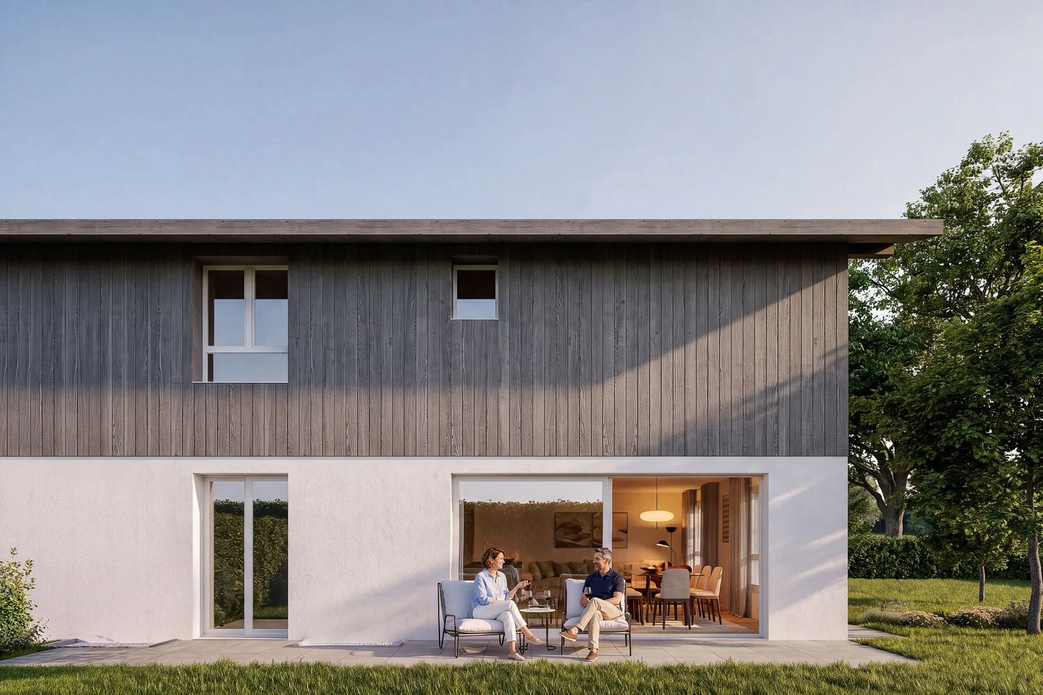 Zwei Semi-Detached-Villen für das Familienleben [Villa 1]
