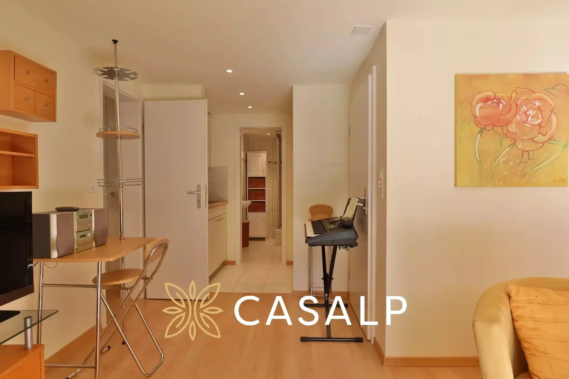 Studio in PPE im Herzen von Crans mit Terrasse