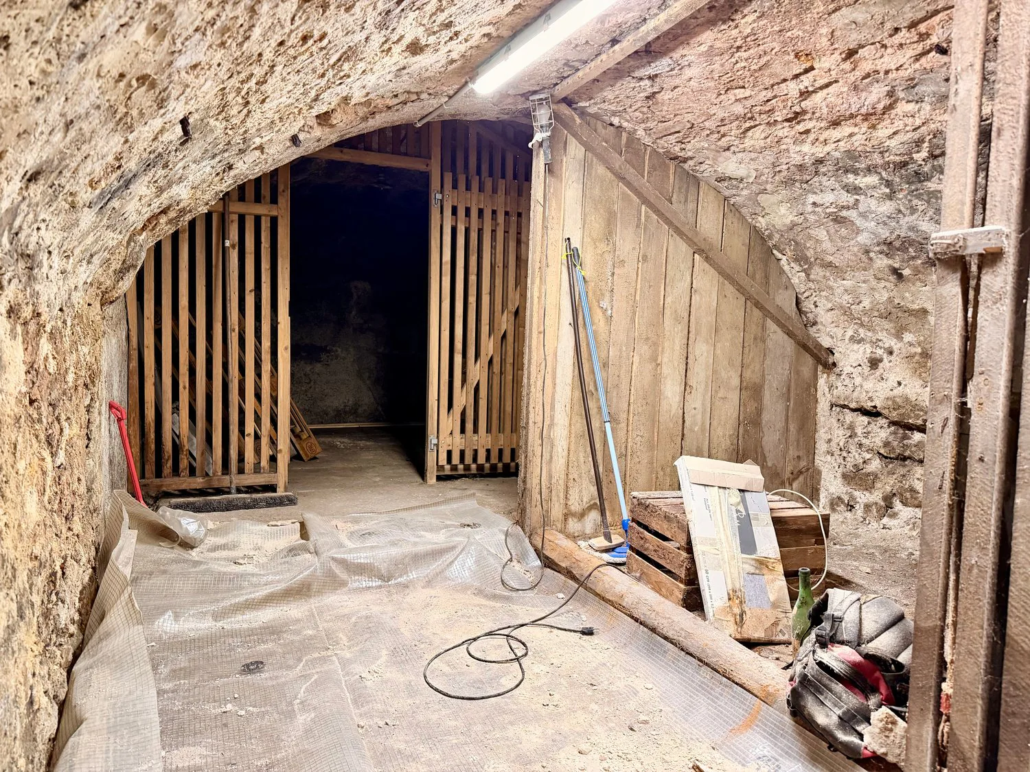 Vaulted cellar in the old town of Solothurn