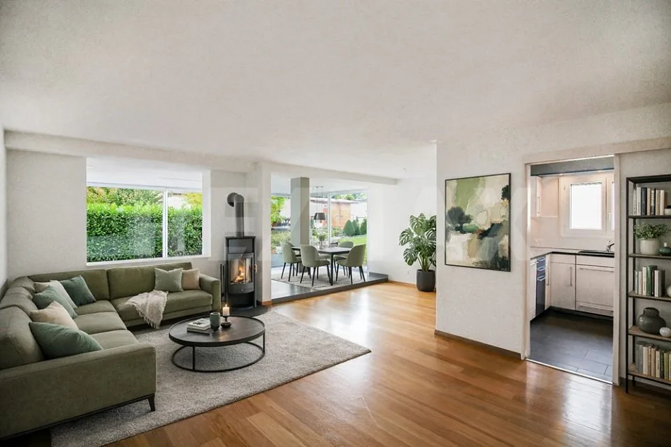 Appartement 4,5 pièces avec jardin d'hiver et pelouse commune