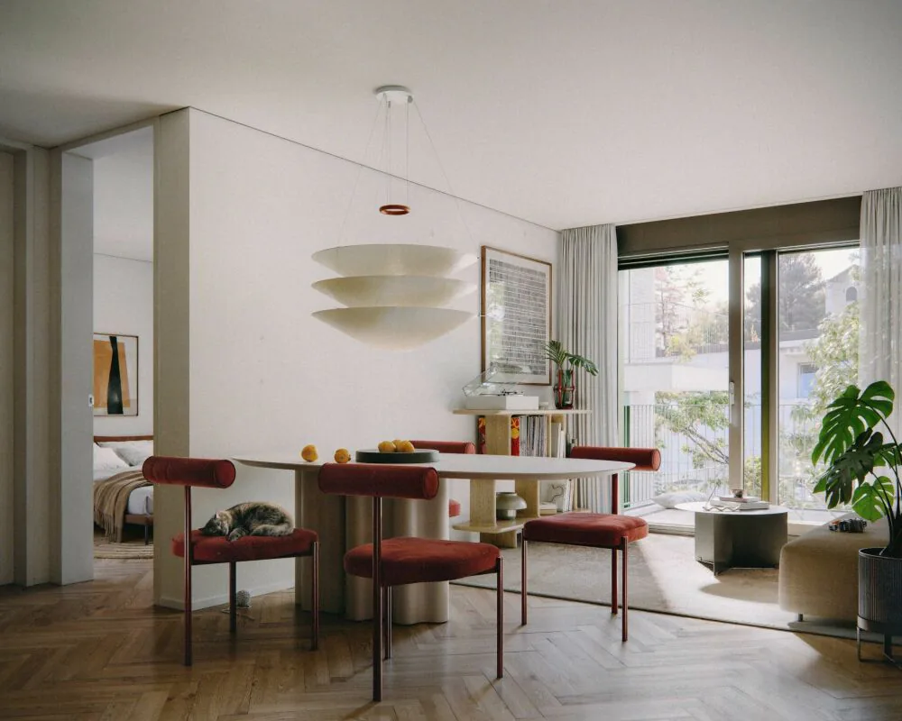 ERSTBEZUG per 01.11: Exklusiver Neubau Gartenwohnung im Zentrum von St. Gallen