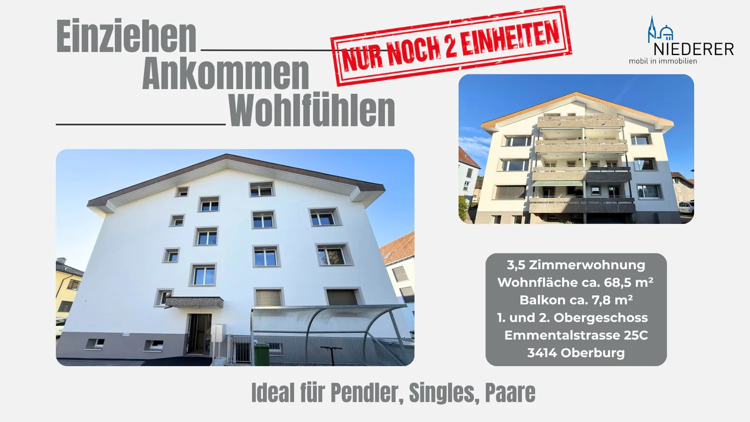 Modern living: Renovated 3.5-room apartment with balcony