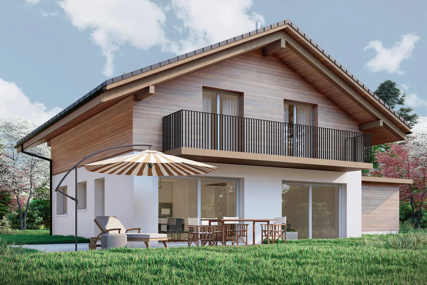 Newly built single-family house in a quiet neighborhood in Eggiwil