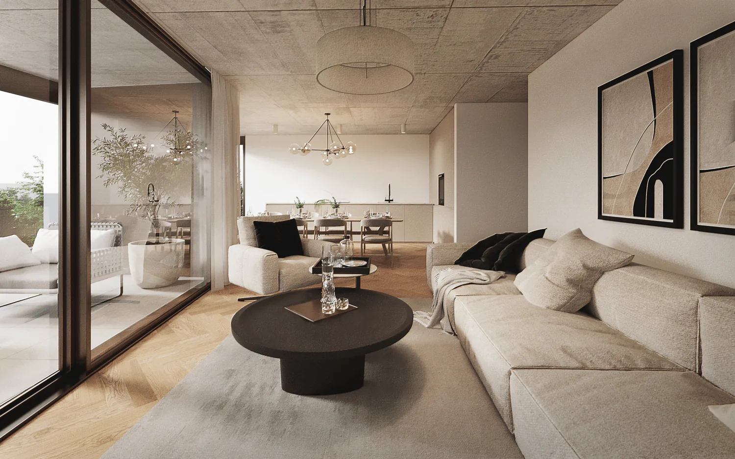 3.5-Zimmer-Neubauwohnung mit Balkon