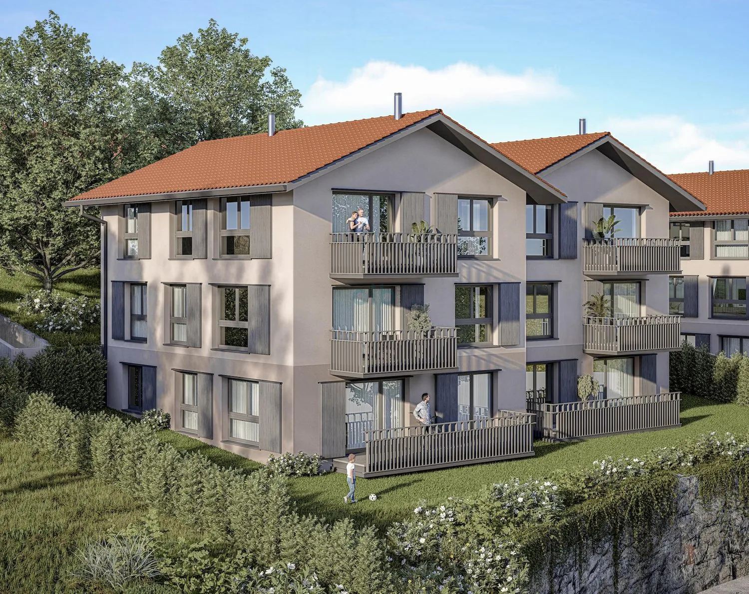 Charmantes 5-Zimmer-Neuwagenwohnung in Russin