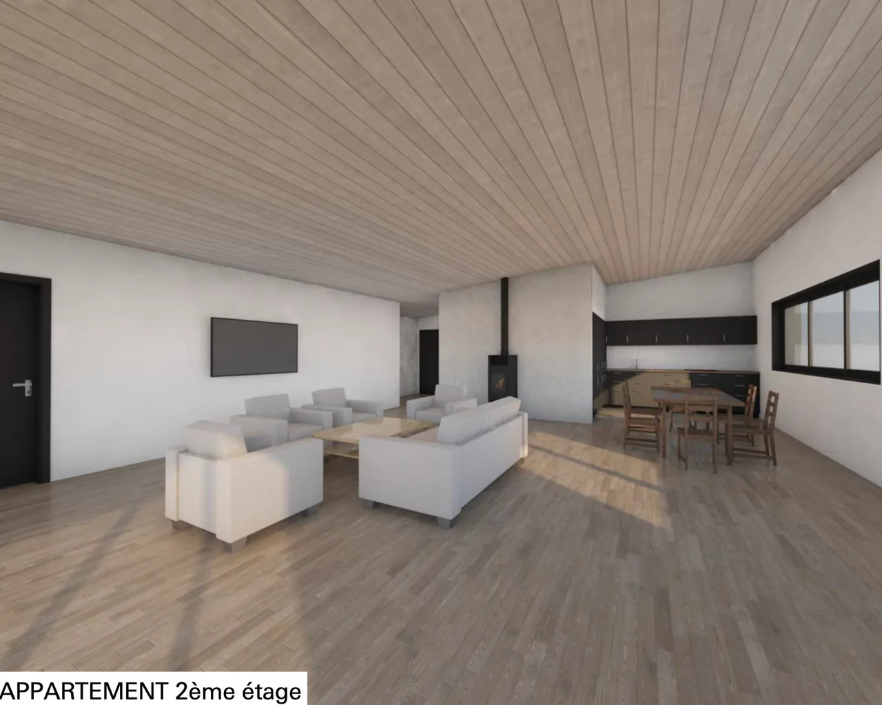 Fétigny, in vendita, attico di 3.5 locali, 103 m2, terrazza di 51 m2