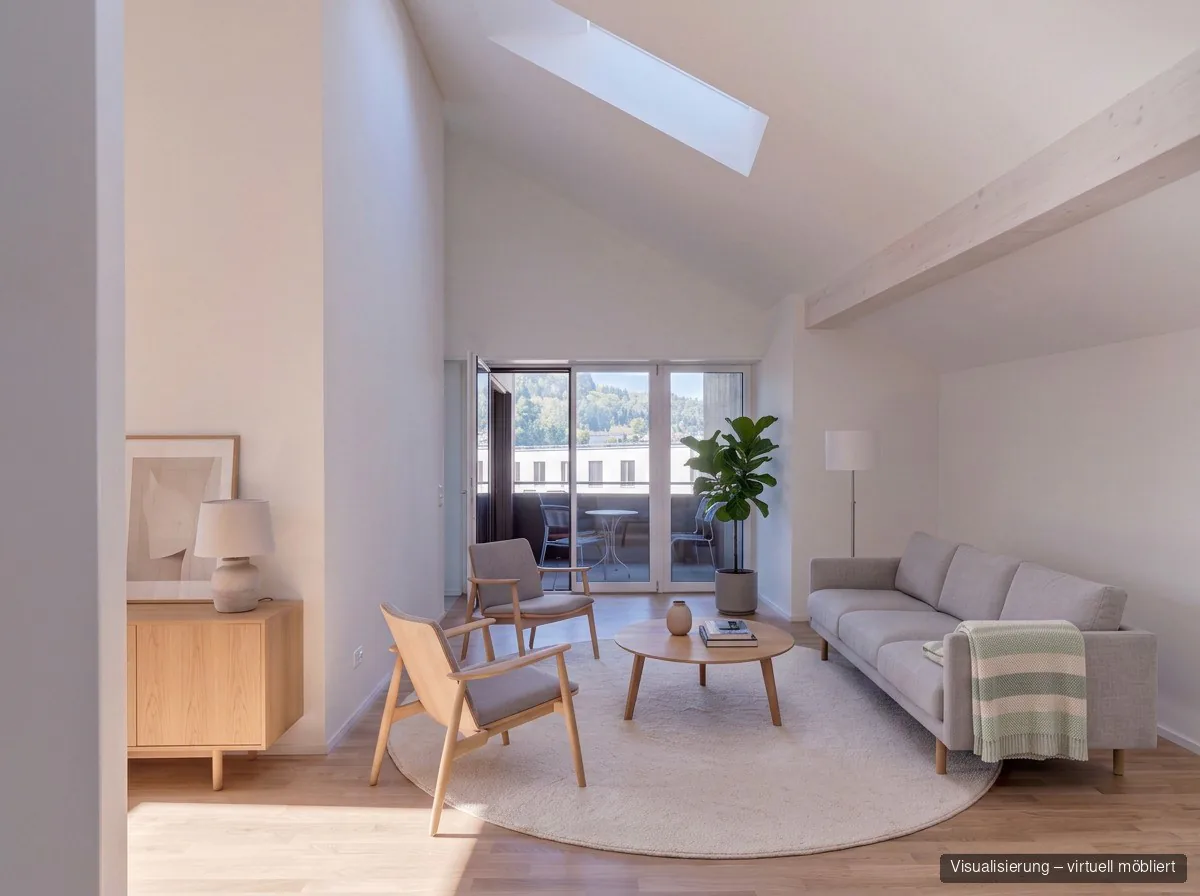 3½-room attic apartment | New building