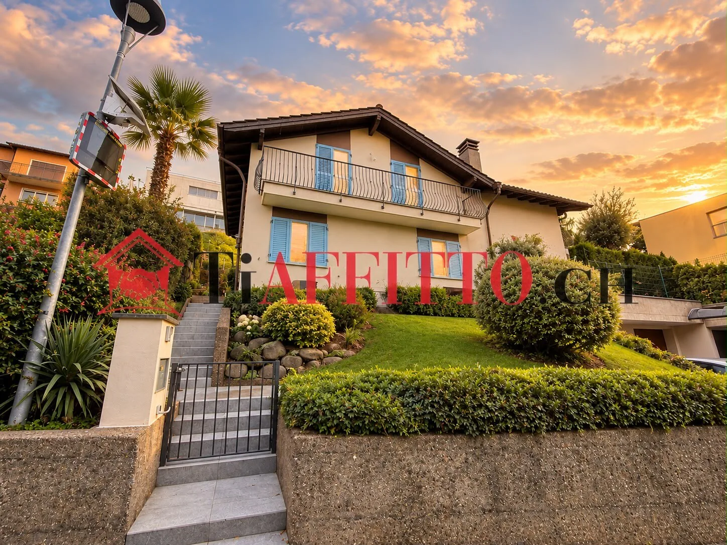 Elegant Villa with Private Garden in Carabbia