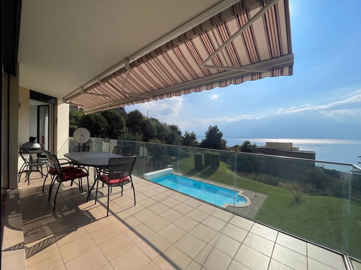 Große 5,5-Zimmer-Wohnung mit den Annehmlichkeiten einer Villa und einer sehr schönen Panoramaview