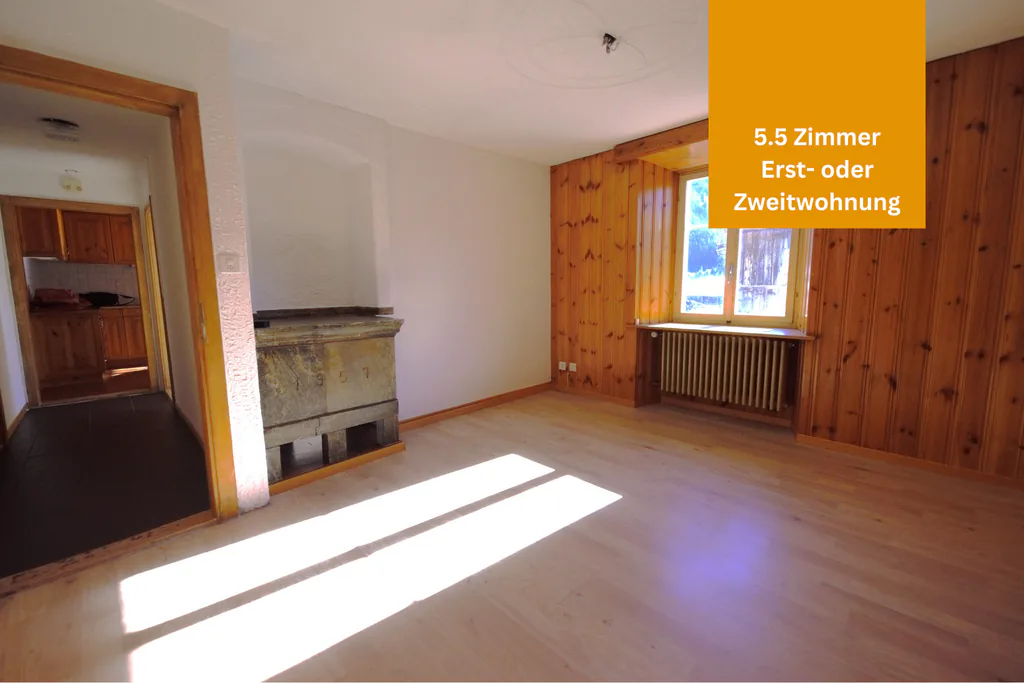 Rustic 5.5-room apartment in Disentis/Mustér