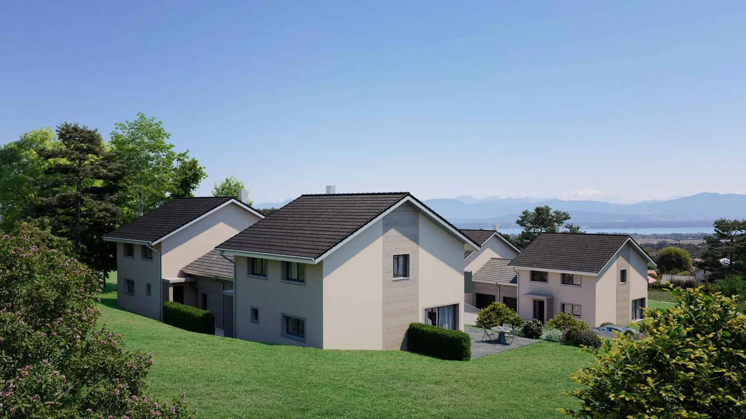 Four contemporary villas in the heart of a green oasis - Plot 1