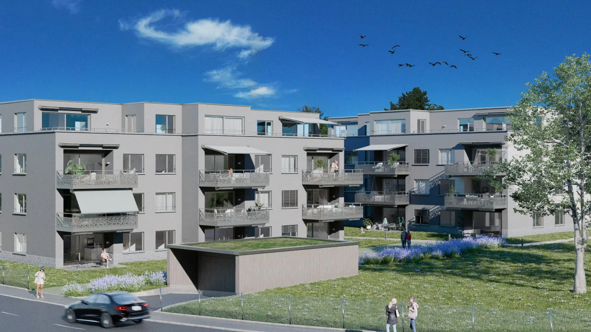 Vie au Wildbach à Hinwil : appartement en attique de 3,5 pièces