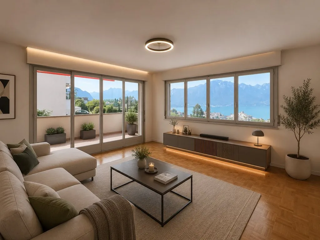 For rent in quiet neighborhood on the heights of Montreux