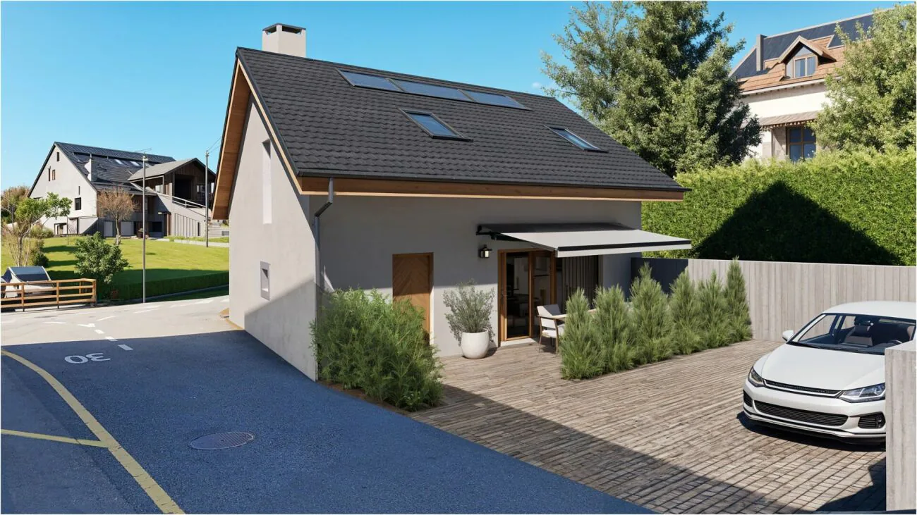Plot with building permit for sale in the center of Daillens