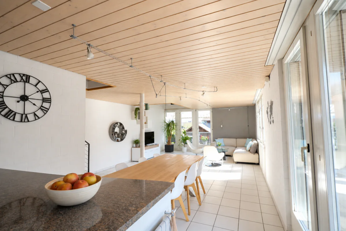 GROS IMMEUBLE - Appartement-maisonnette 5,5 pièces sous les toits
