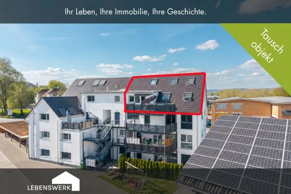 To exchange: Modern 5.5-room attic maisonette in the heart of Tägerwil