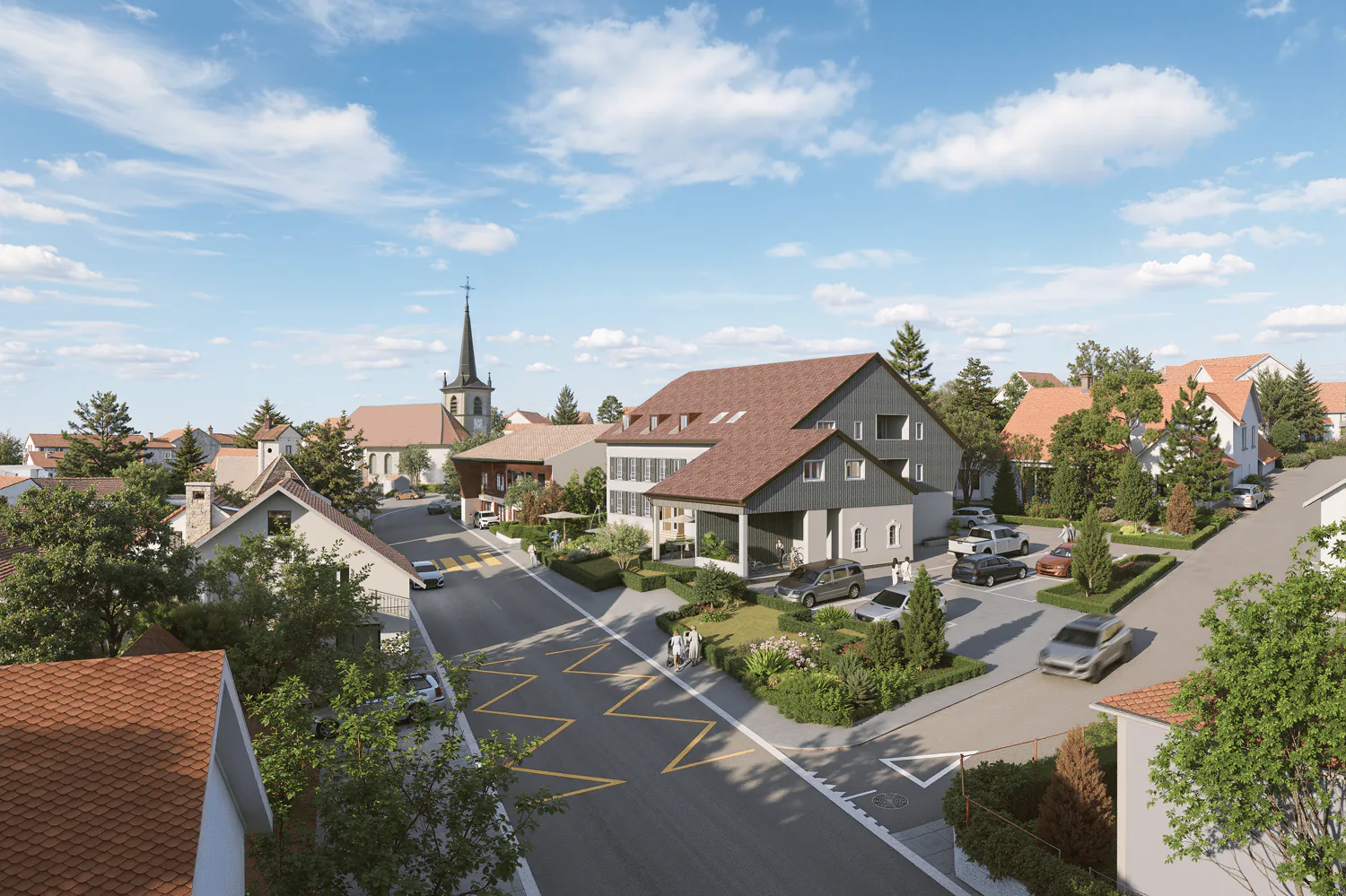 New 4.5-room apartment in Autigny with balcony and 2 parking spaces (LOT 4)