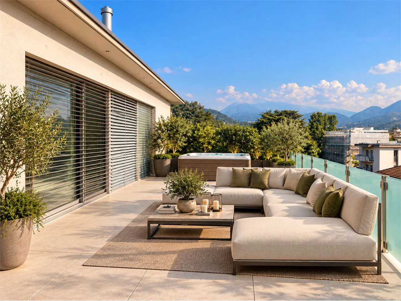 Exclusive penthouse with terraces just a few steps from the city center