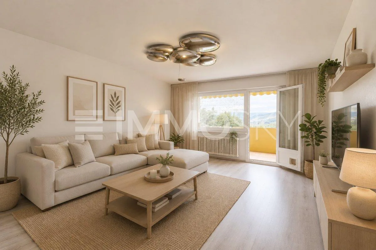 Ampio appartamento di 3.5 locali a Chernex con vista splendida