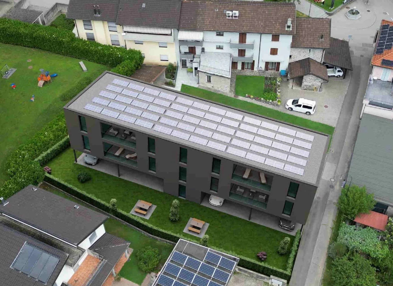 New apartment with large garden in elegant residence of only 4 residential units