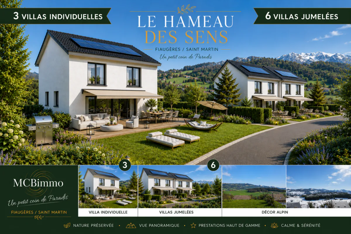 2224 / Reihenhaus mit Panoramablick im Hameau du Sens