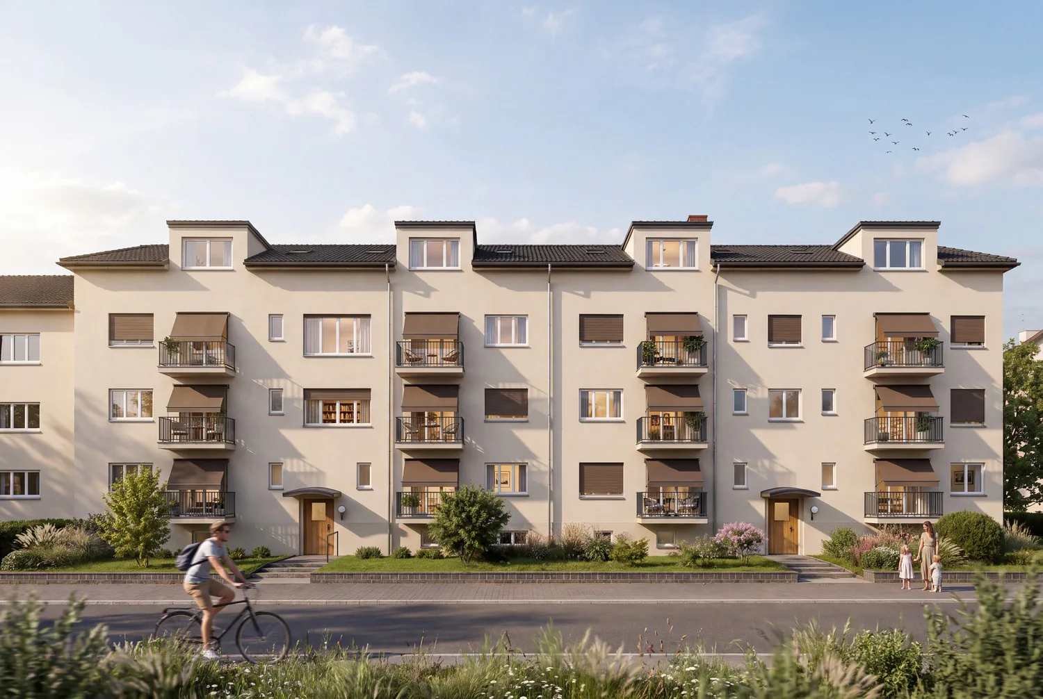 Compact studio apartments / Living with high-quality finishes