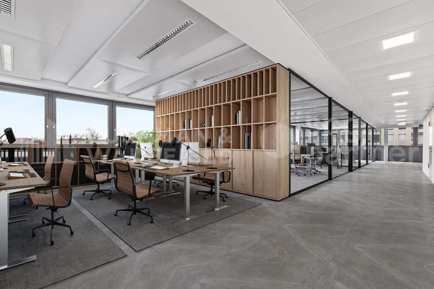 Verwaltungsfläche von 540 m² mit spektakulärer Aussicht auf den Genfersee - Nation Business Center