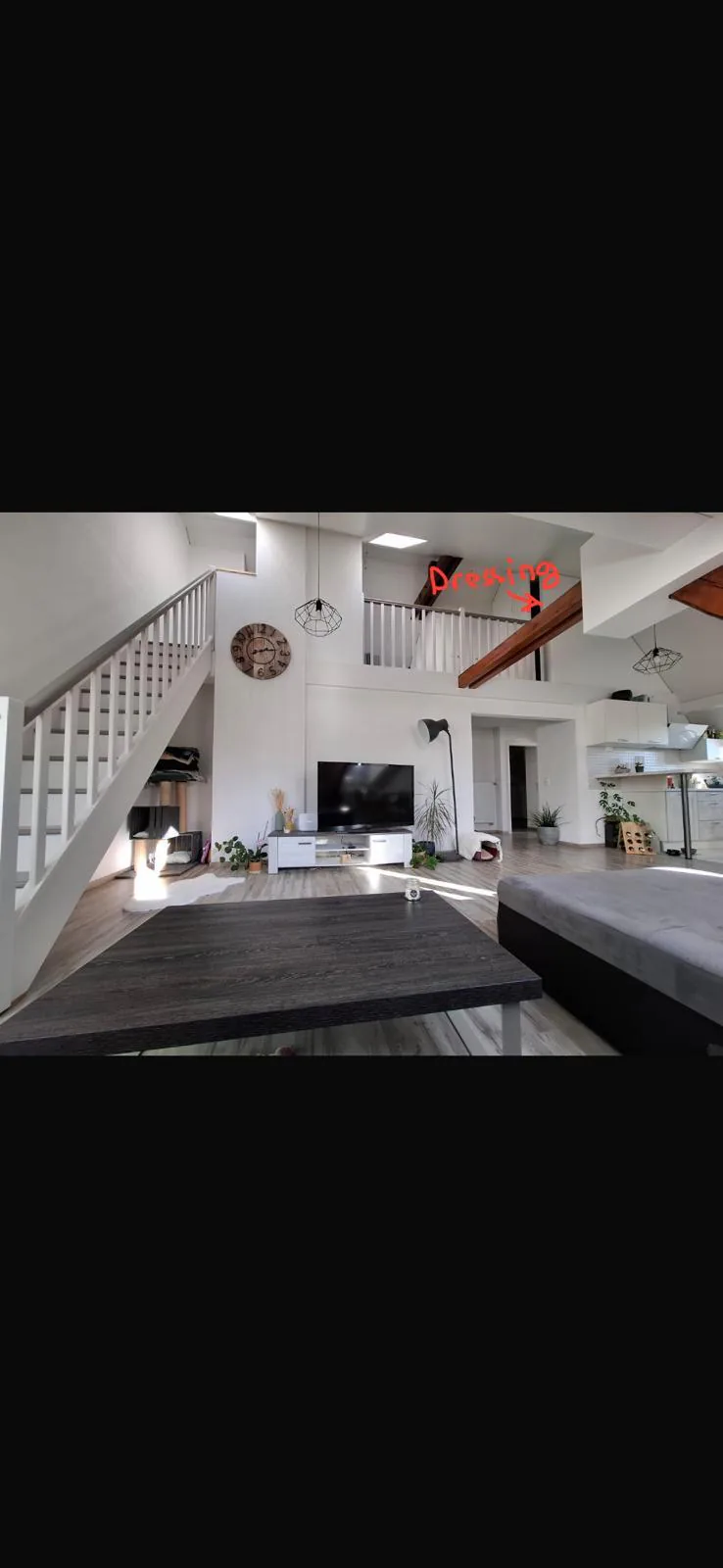 Appartamento duplex di 4.5 locali con vista, al 4° piano a La Chaux-de-Fonds