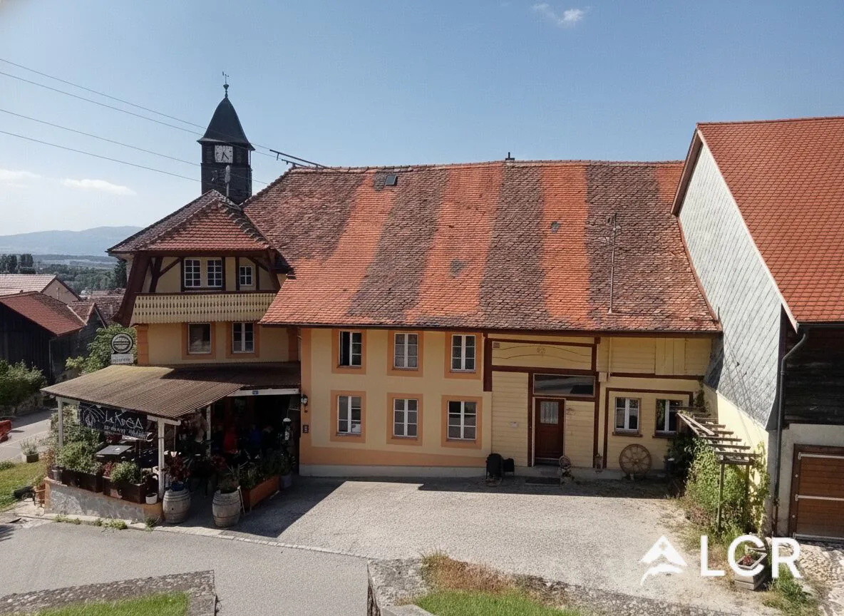 Thierrens (Vaud) - Immeuble de caractère avec projet de transformation en 8 appartements PPE