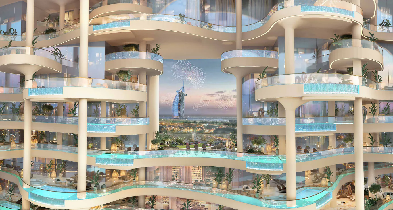 Appartamento di lusso Couture By Cavalli 3 camere con piscina privata a Dubai