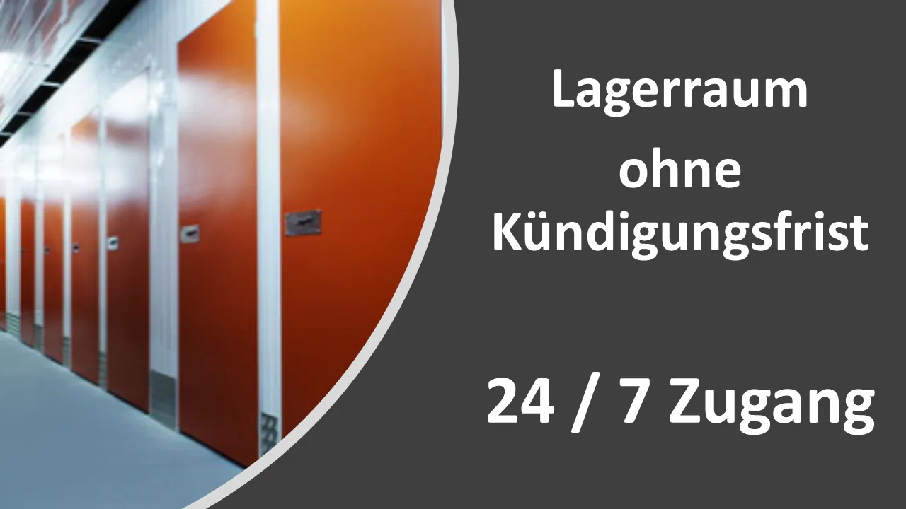 Lagerräume zw. 1m3 und 38m3 flexibel zu vermieten. Keine Kündigungsfrist.