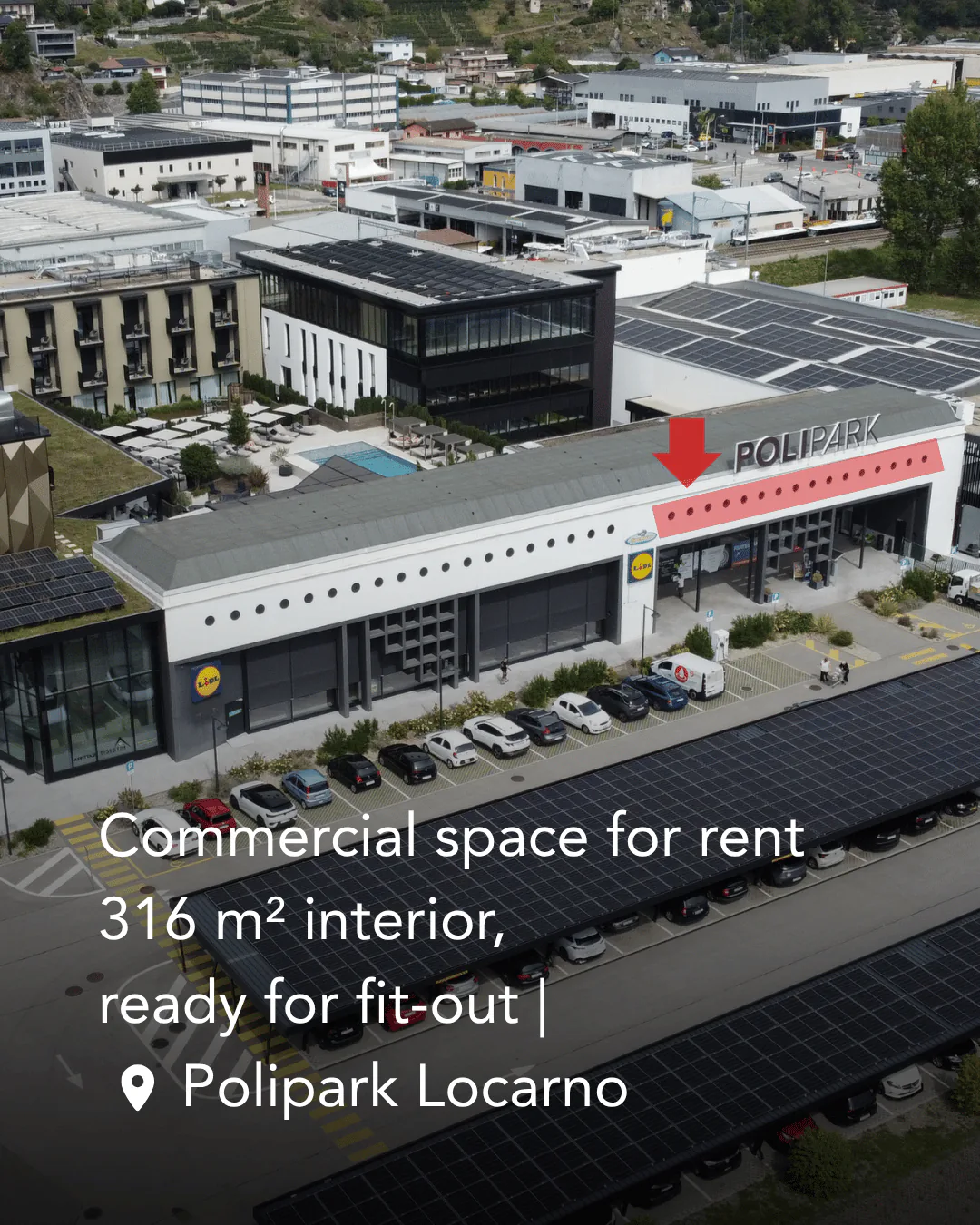 Riazzino-Locarno_Espace de bureaux, showroom, laboratoire 316 m²