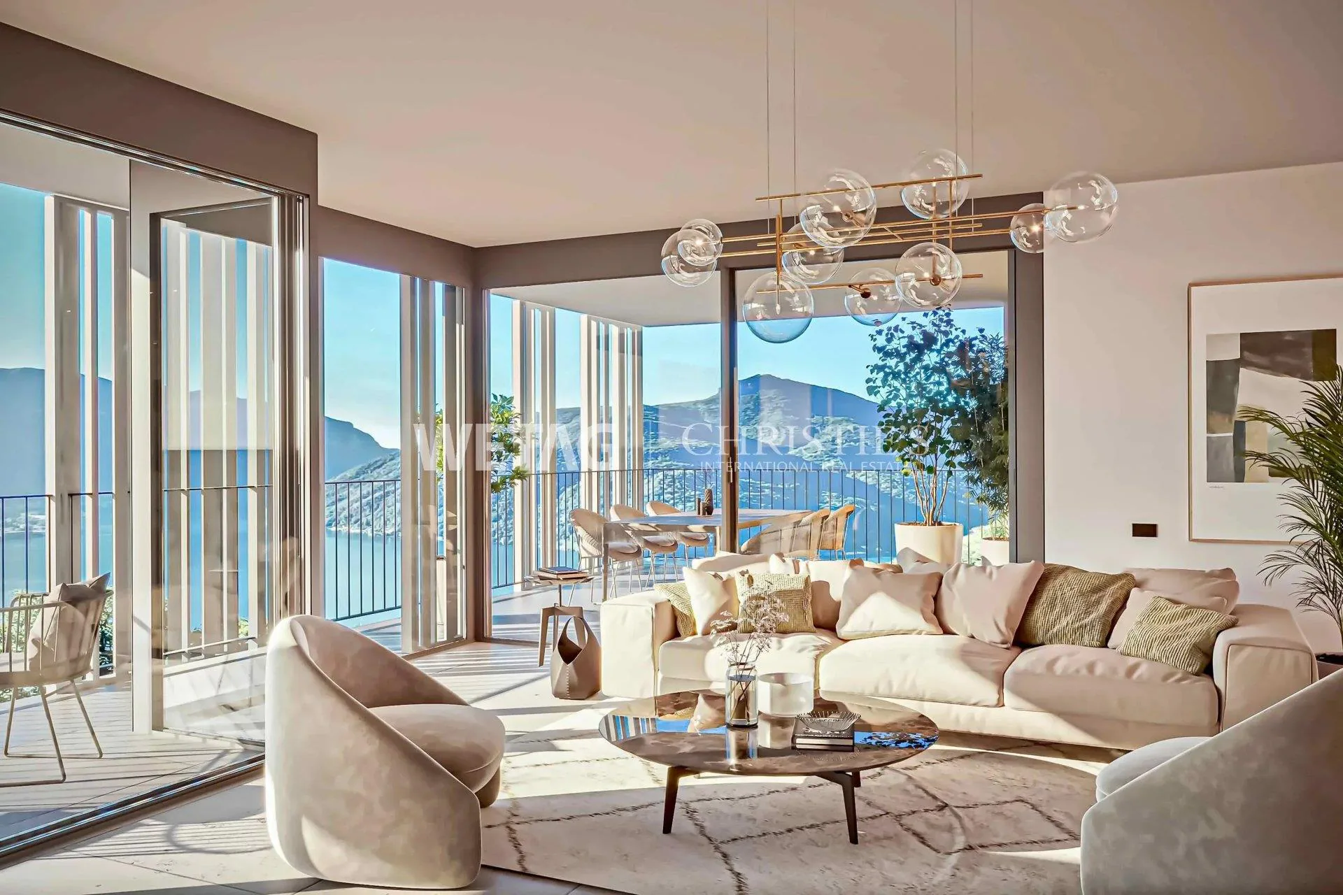 3.5-room apartment in Carona with large terrace & view of Lake Lugano for sale