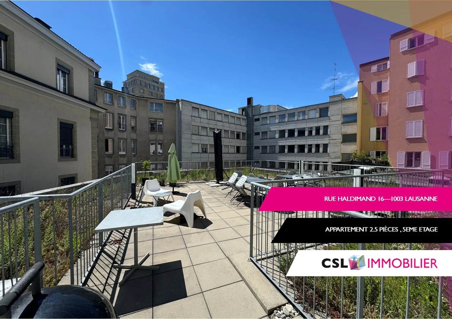 Bright 2.5-room apartment with balcony in the heart of Lausanne