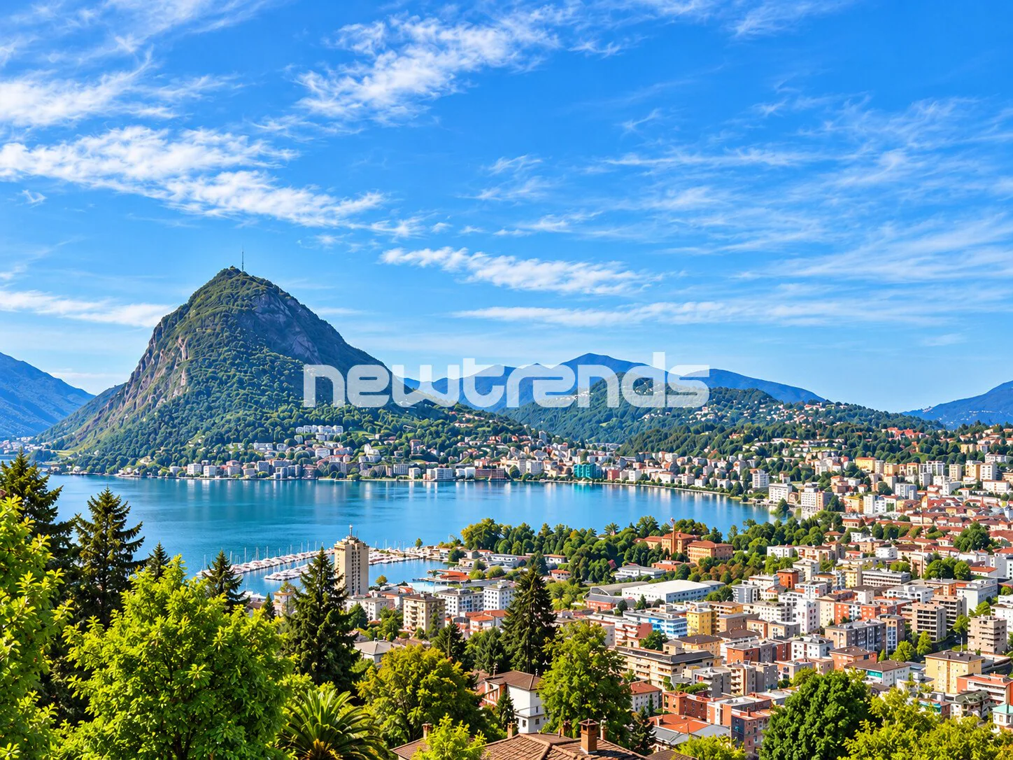 Prestigious 4.5 rooms apartment with terrace and lake view in Viganello