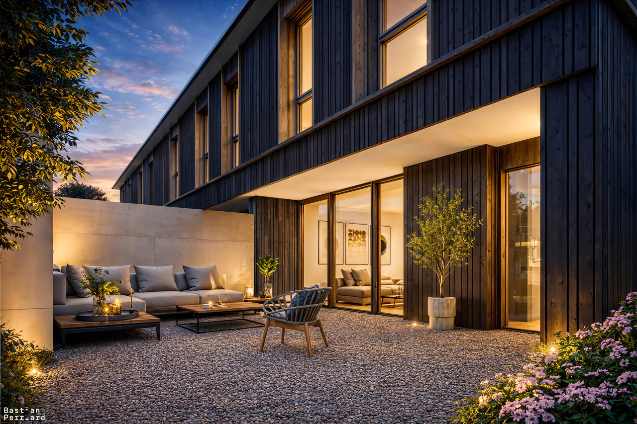 4 villas mitoyennes de 5 pièces