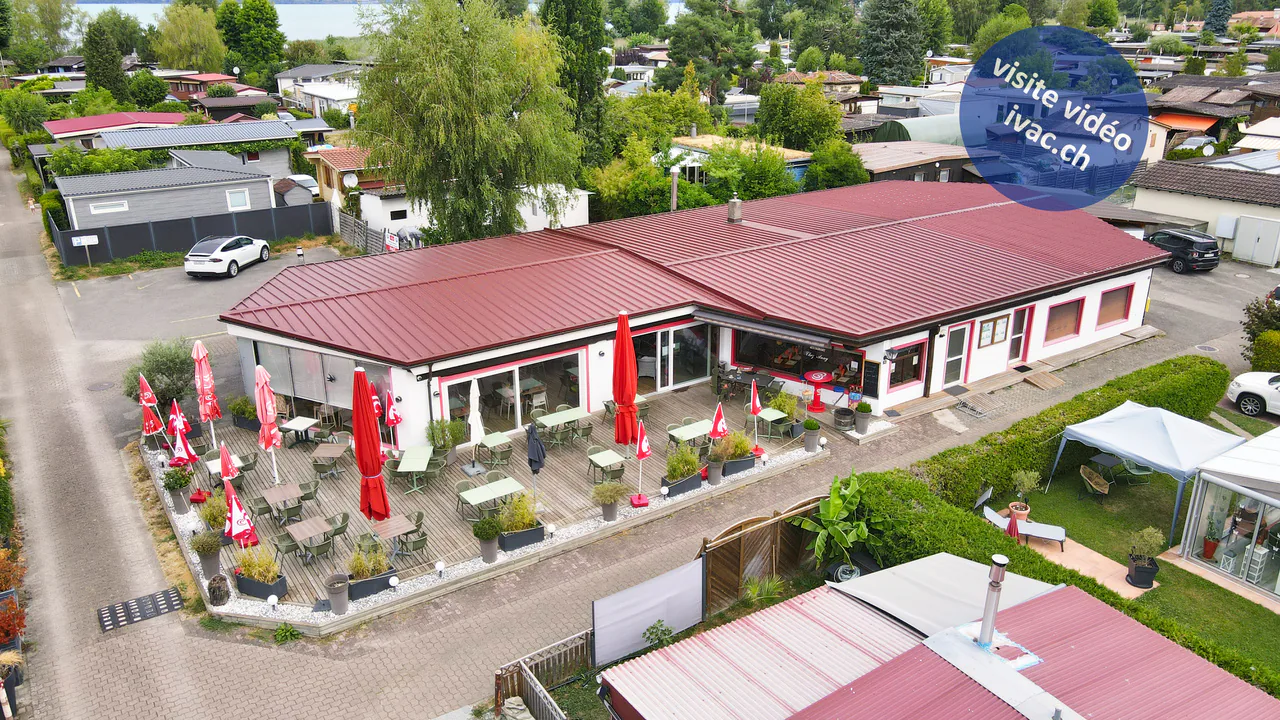 Seltene Gelegenheit: Café-Restaurant in der Nähe des Sees in Cheyres