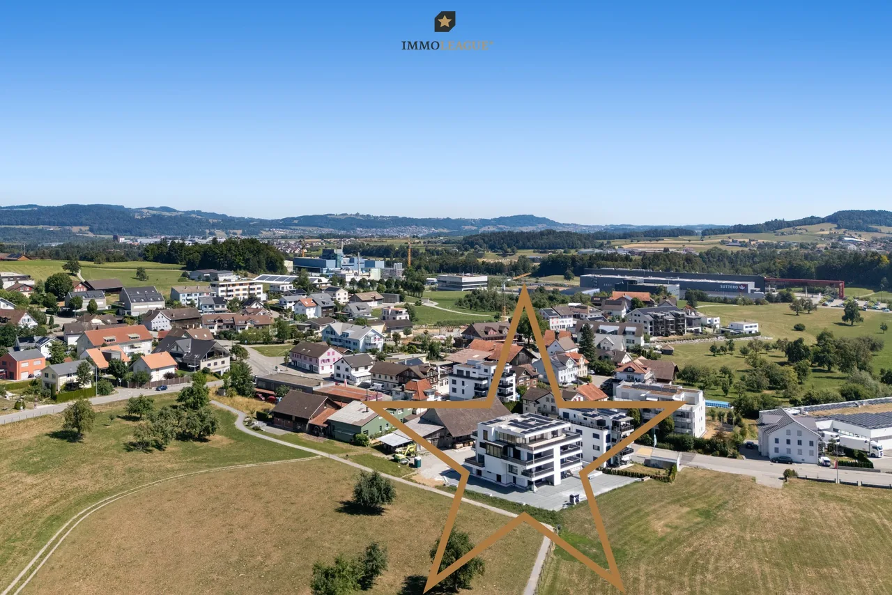 Hochwertiges, ruhiges Wohnen mit unverbaubarer Aussicht.