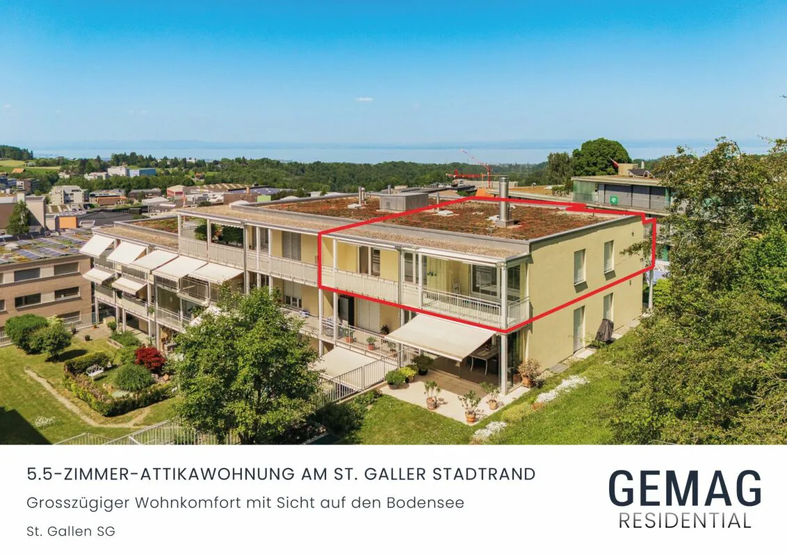 5.5-Zimmer Attikawohnung mit Weitsicht bis zum Bodensee