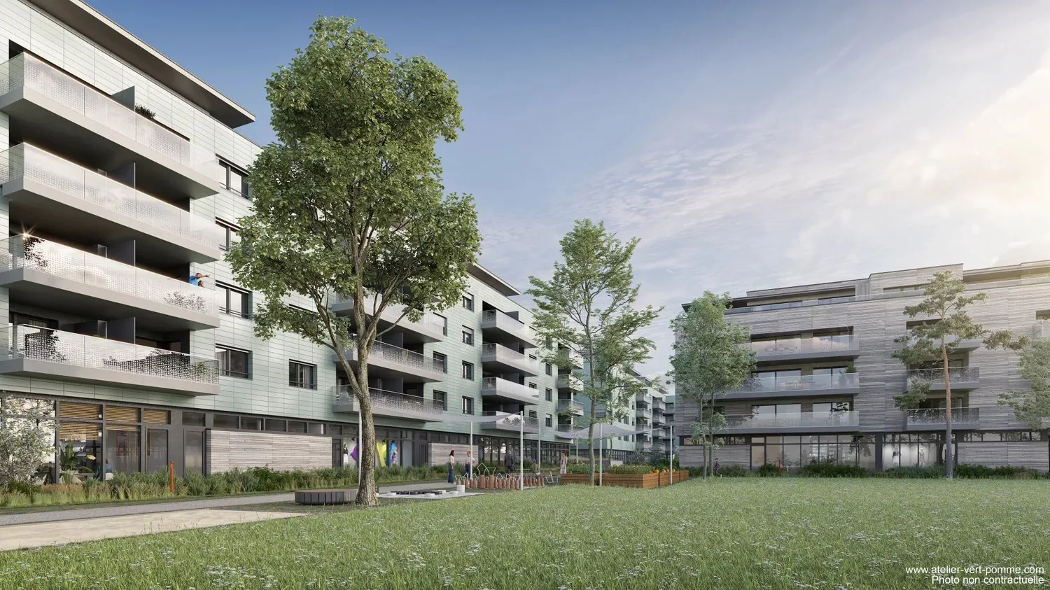 Neue 3.5-Zimmer-Wohnungen in Ecublens ab 92 m² - www.mapraz-parc.ch