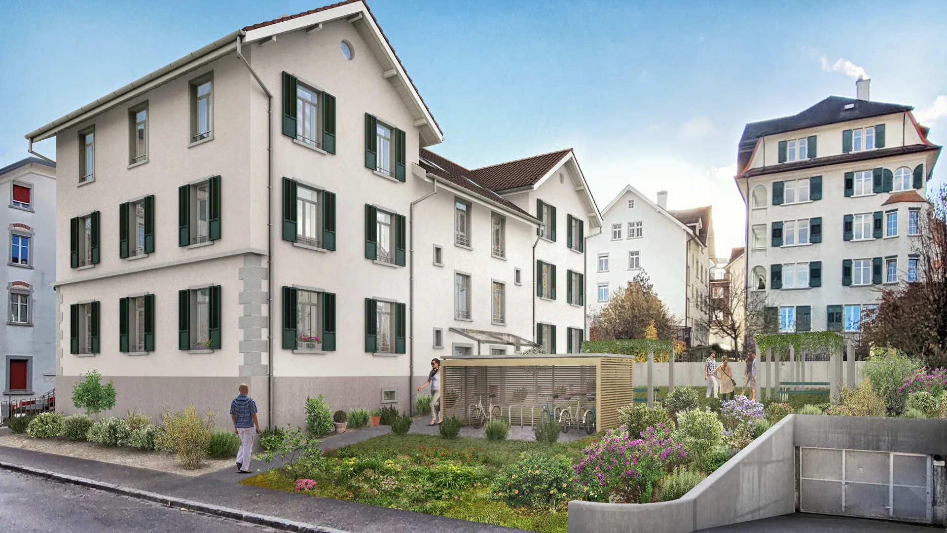 Charmante 4.5-Zimmer-Wohnung mit privatem Gartenteil