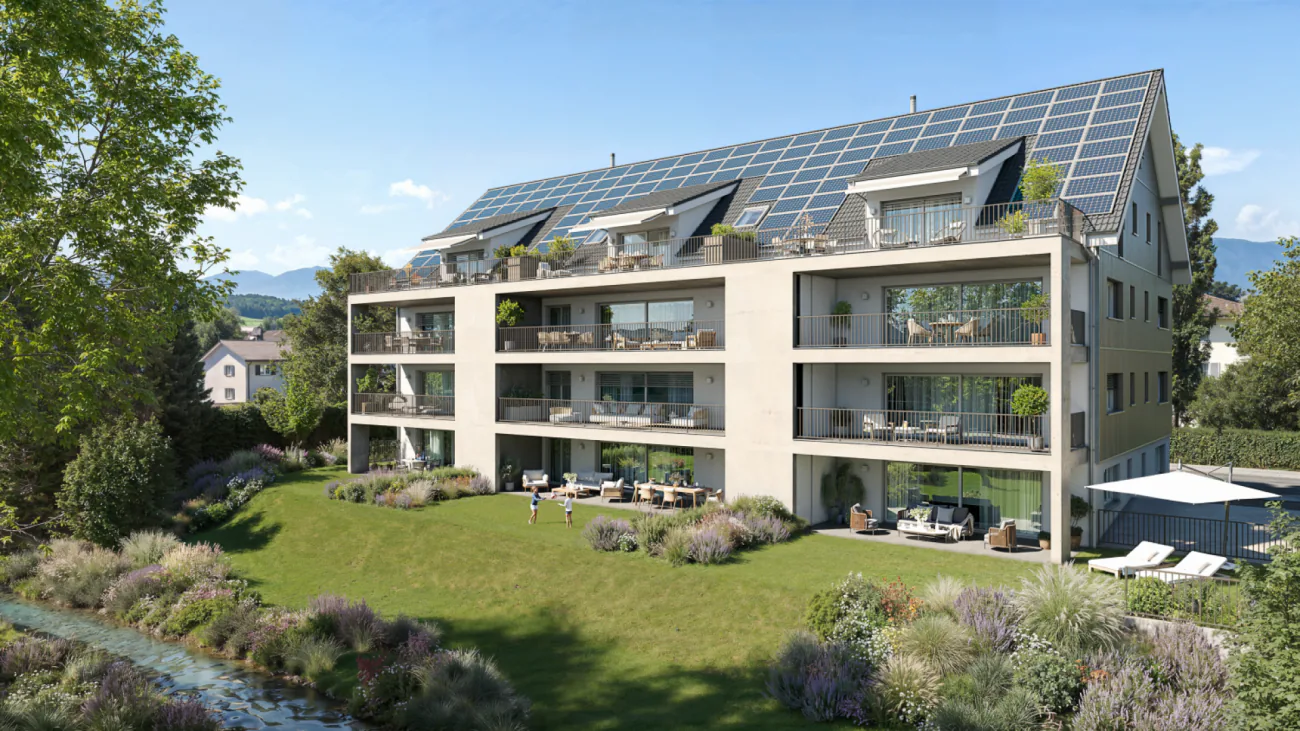 Appartement spacieux 3.5 pièces avec part de jardin
