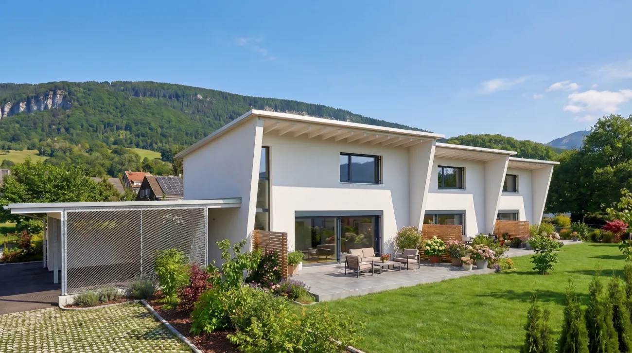 Newly built row house with many extras in Oberbipp