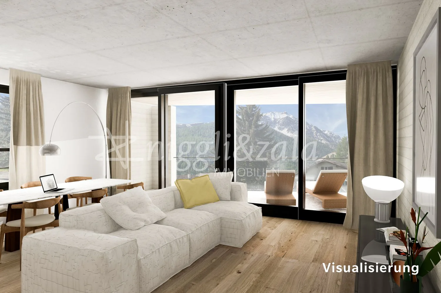 Last apartment - tasteful 4.5-room apartment with loggia for locals