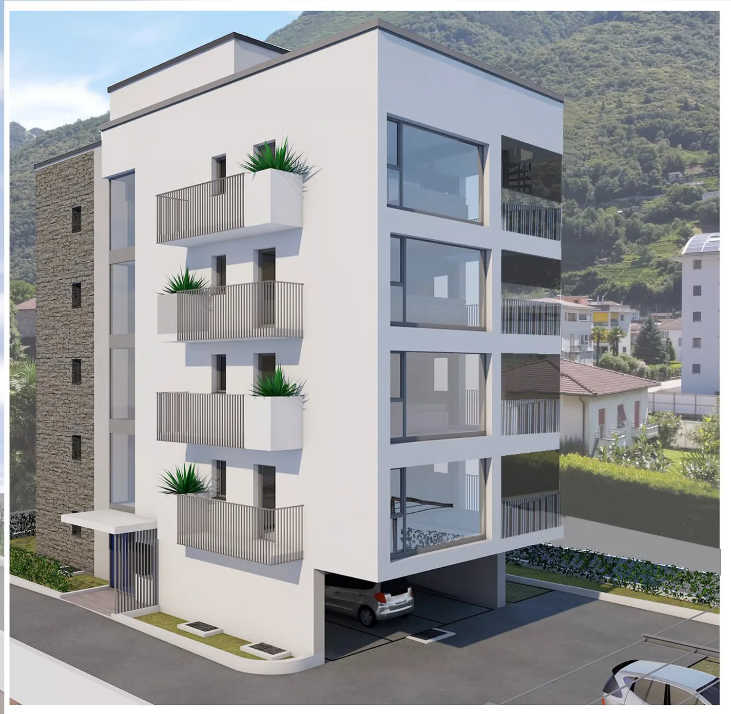 BELLINZONA : NUOVO 4.5 LOCALI NELLA RESIDENZA MARTINA