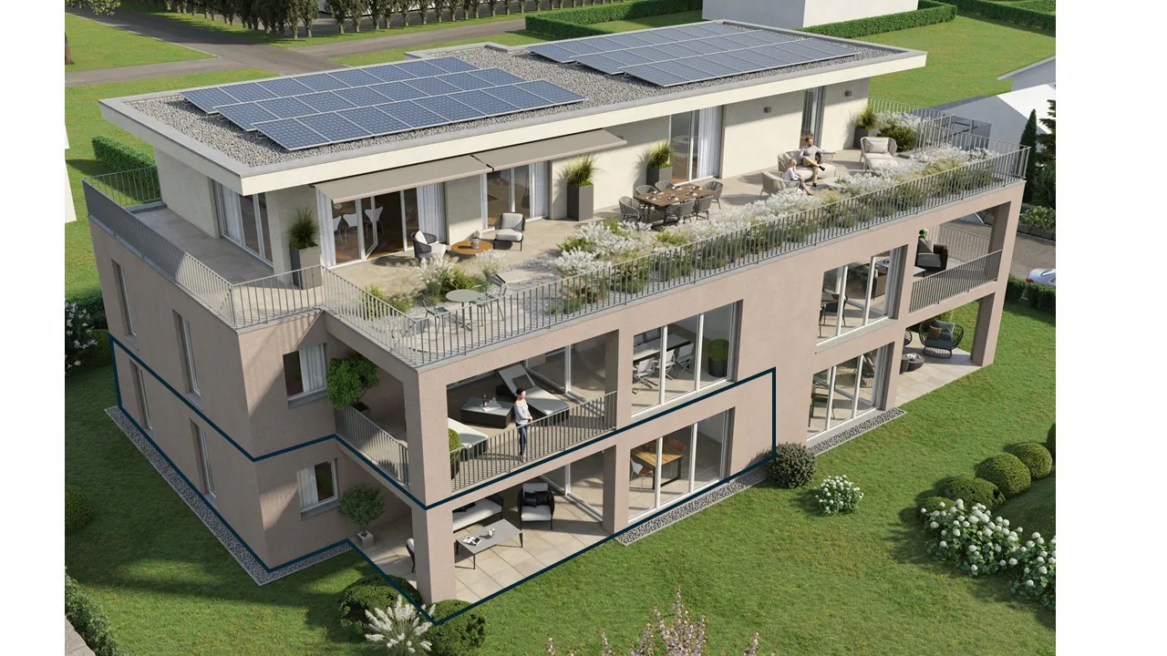 HELL, GERäUMIG UND MODERN MIT GROSSEM PRIVATGARTEN / WOHNUNG BS1