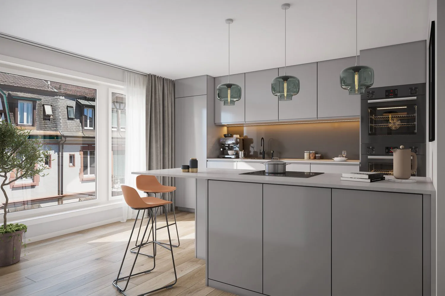 Mitgestalten beim Innenausbau - Exklusive 4.5-Zimmer-Maisonette-Wohnung in Birsfelden